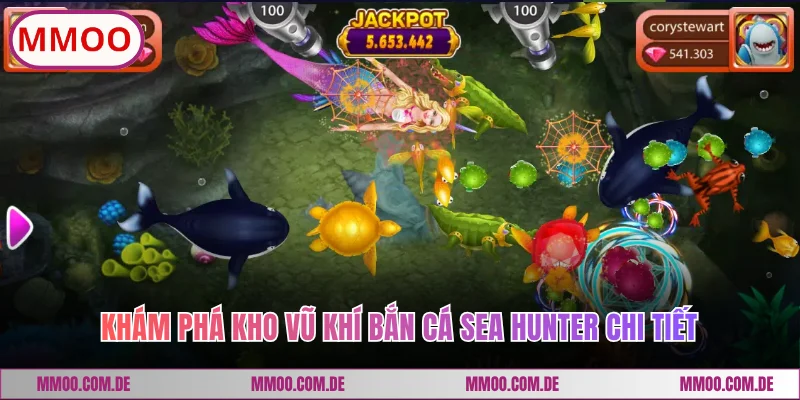 Khám phá kho vũ khí bắn cá Sea Hunter chi tiết